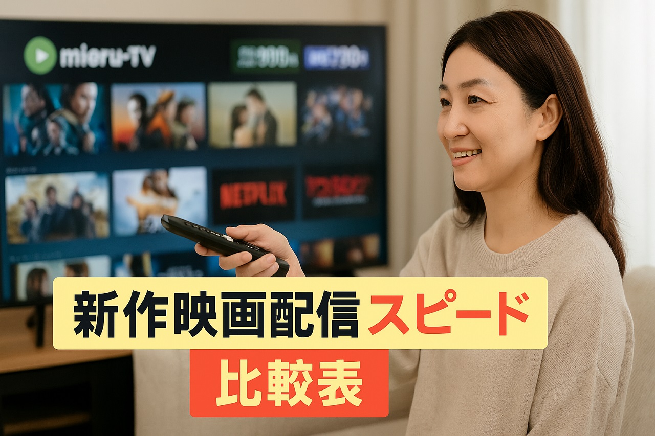 主要VODサービスの月額料金・ポイント数・配信スピード比較表