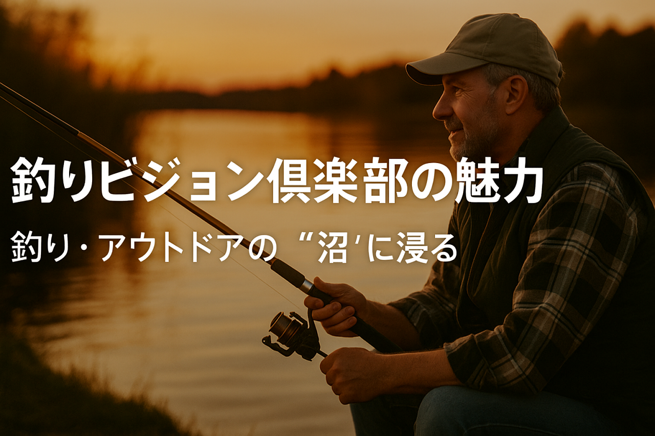 釣りビジョン倶楽部の魅力を伝える釣り・アウトドア専門のイメージ画像
