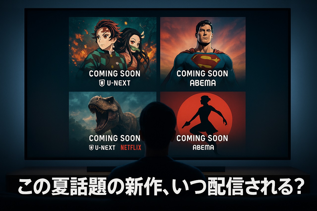 この夏話題の新作映画の配信日をチェックするカップルのイメージ