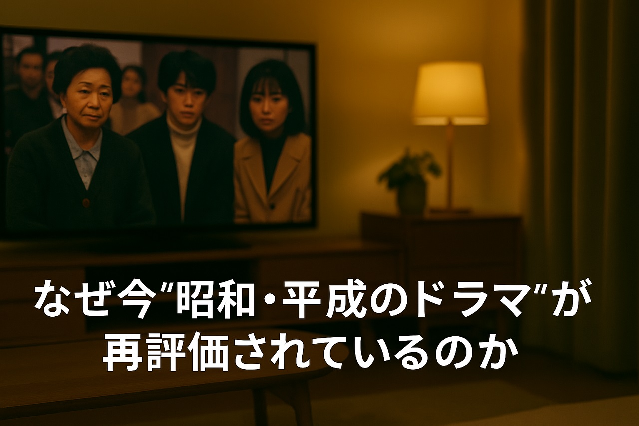昭和・平成ドラマの再評価が進む理由を示すイメージ