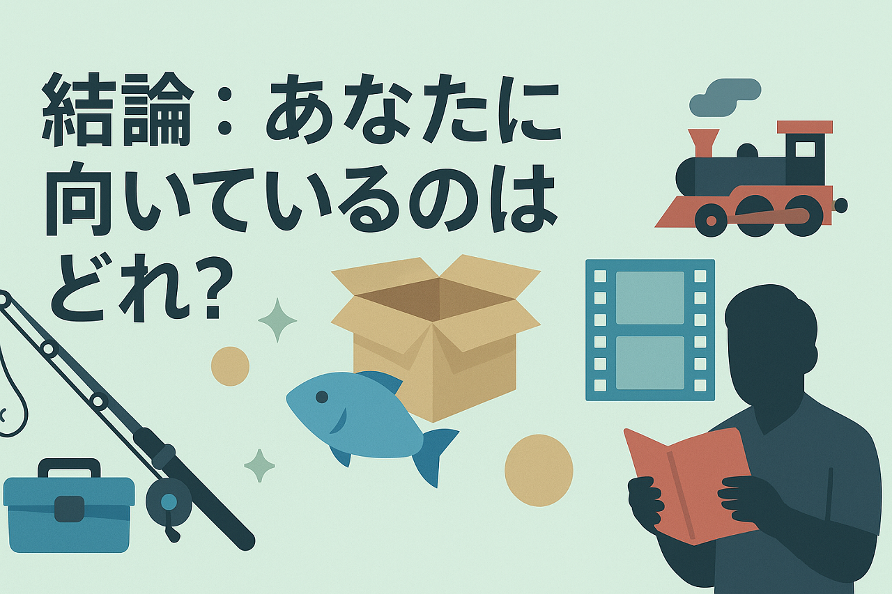 趣味別におすすめのVODを提案する比較結果のイメージ画像