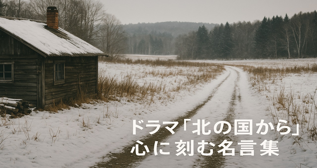 時代を超えて響く！ドラマ「北の国から」心に刻む名言集