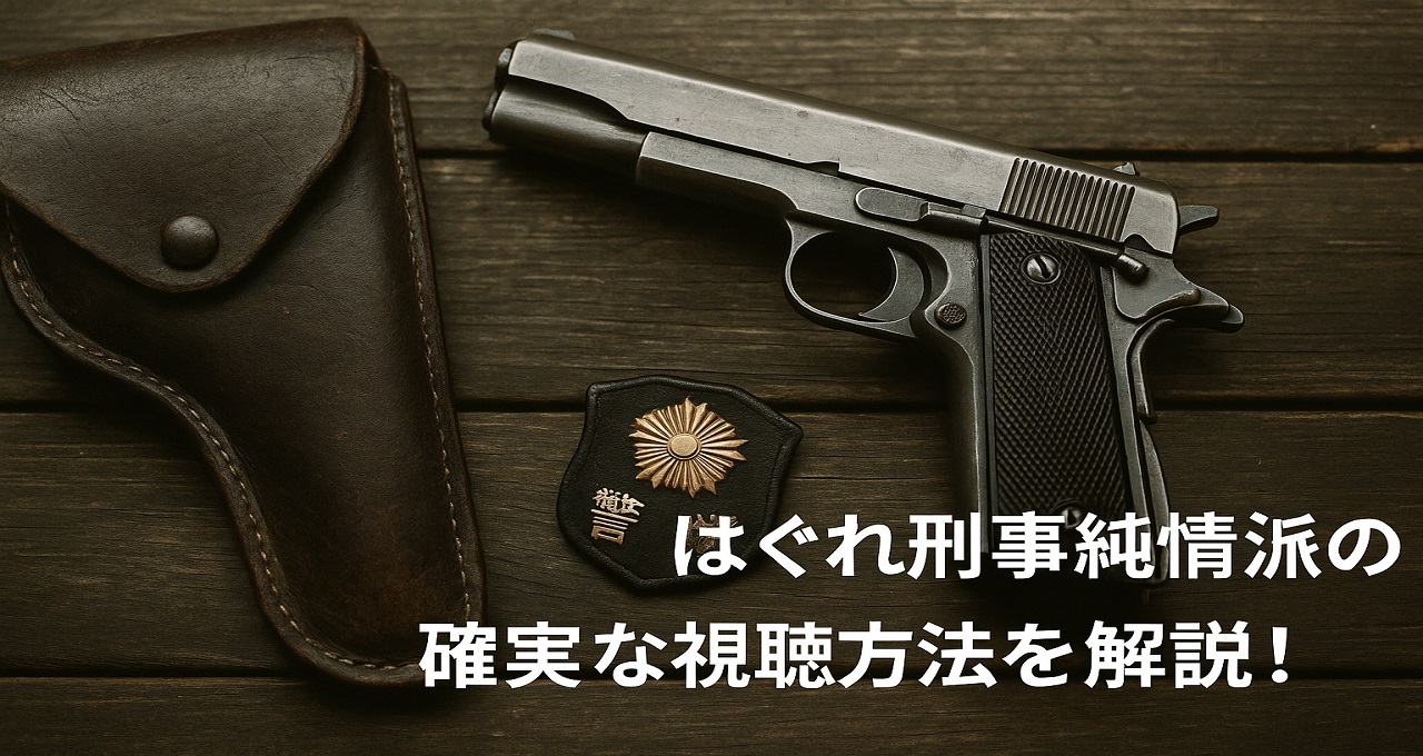 はぐれ刑事純情派の再放送と確実な視聴方法を解説！今すぐ安浦刑事に会うには