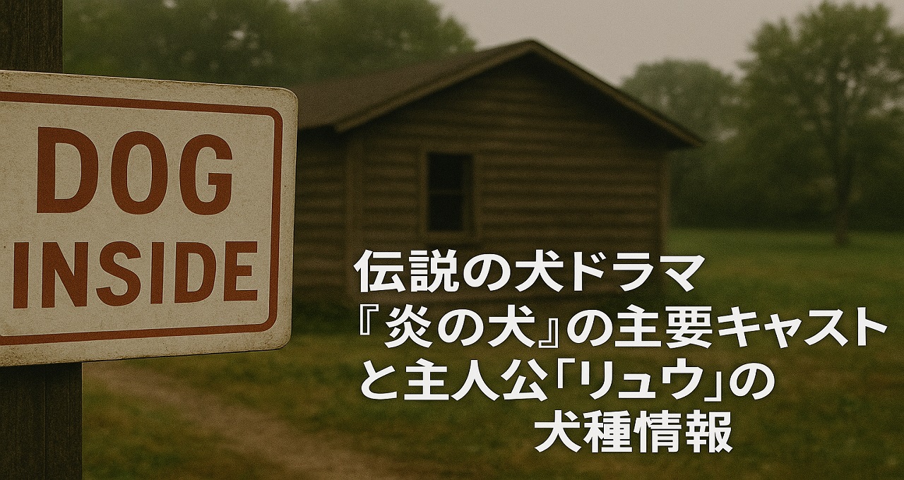 伝説の犬ドラマ『炎の犬』の主要キャストと主人公「リュウ」の犬種情報