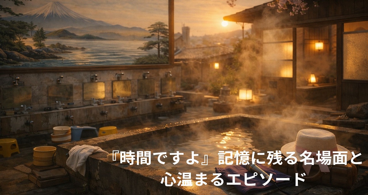 銭湯ドラマの金字塔『時間ですよ』記憶に残る名場面と心温まるエピソードまとめ