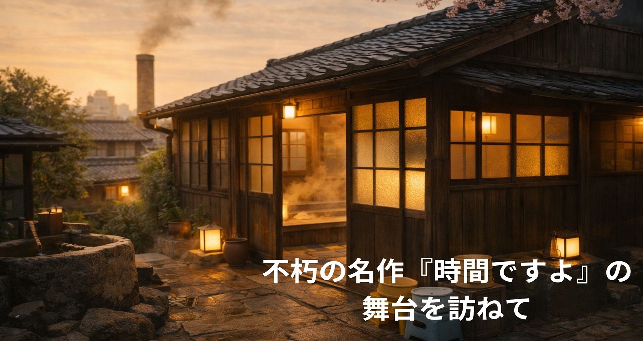 不朽の名作『時間ですよ』の舞台を訪ねて｜ロケ地やモデルとなった銭湯の秘密