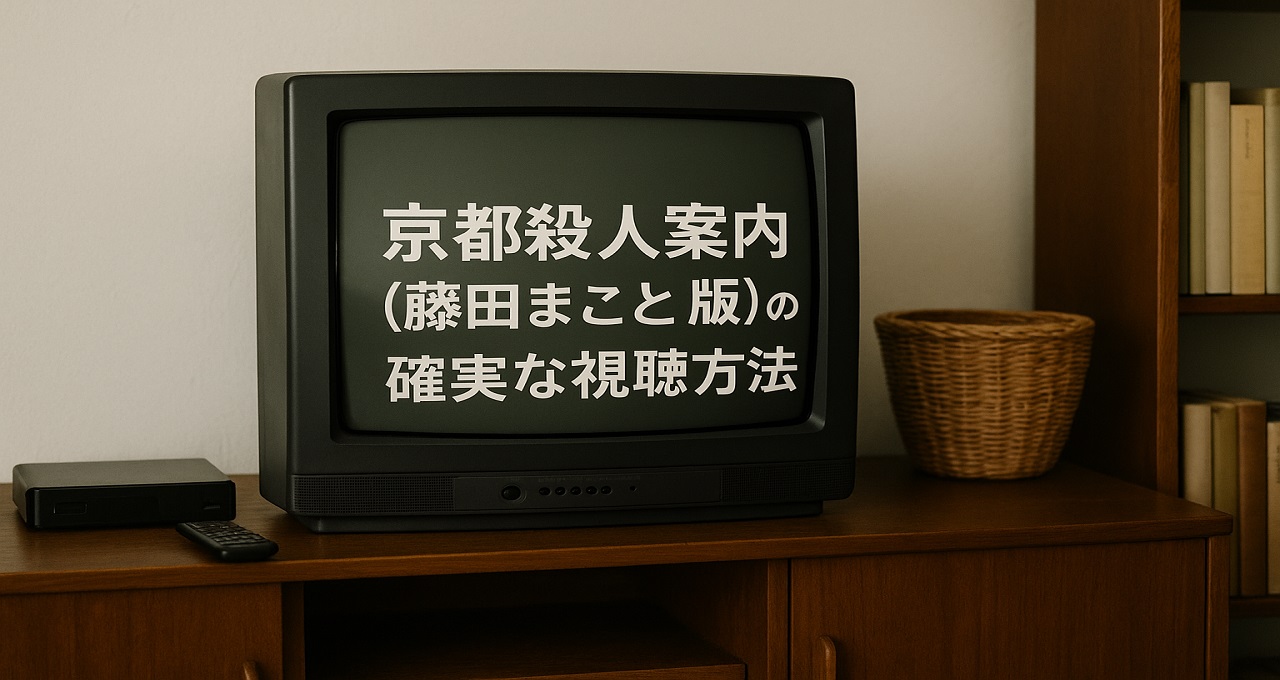 京都殺人案内（藤田まこと版）の確実な視聴方法：VOD・DVD-BOX購入ガイド